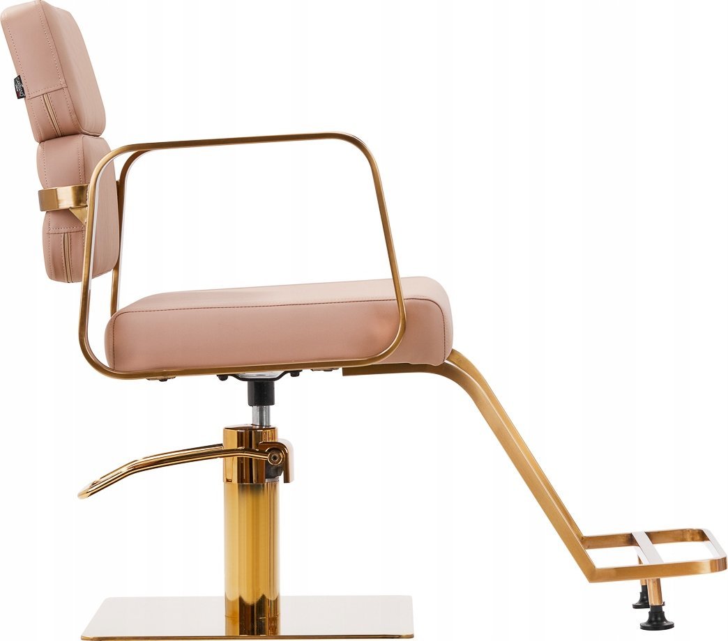 Activeshop Gabbiano fotel fryzjerski Porto złoto beżowy