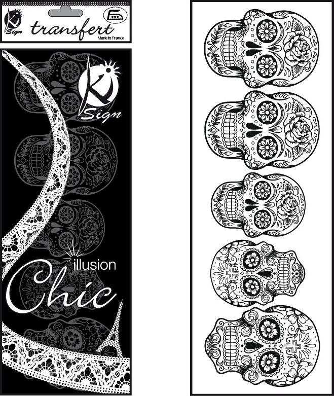 Ki-Sign Naprasow. welwetowa Czarna Czaszki