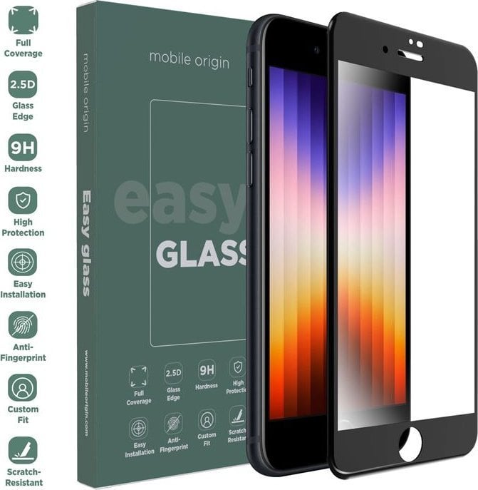 Mobile Origin Szkło EasyGlass Apple iPhone SE 2022,2020, iPhone 8, iPhone 7