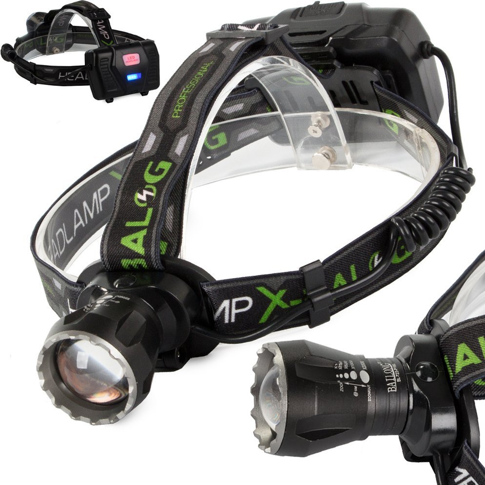 Bailong Latarka czołowa bailong led xhp160 powerbank zoom Latarka czołowa bailong led xhp160 powerbank zoom