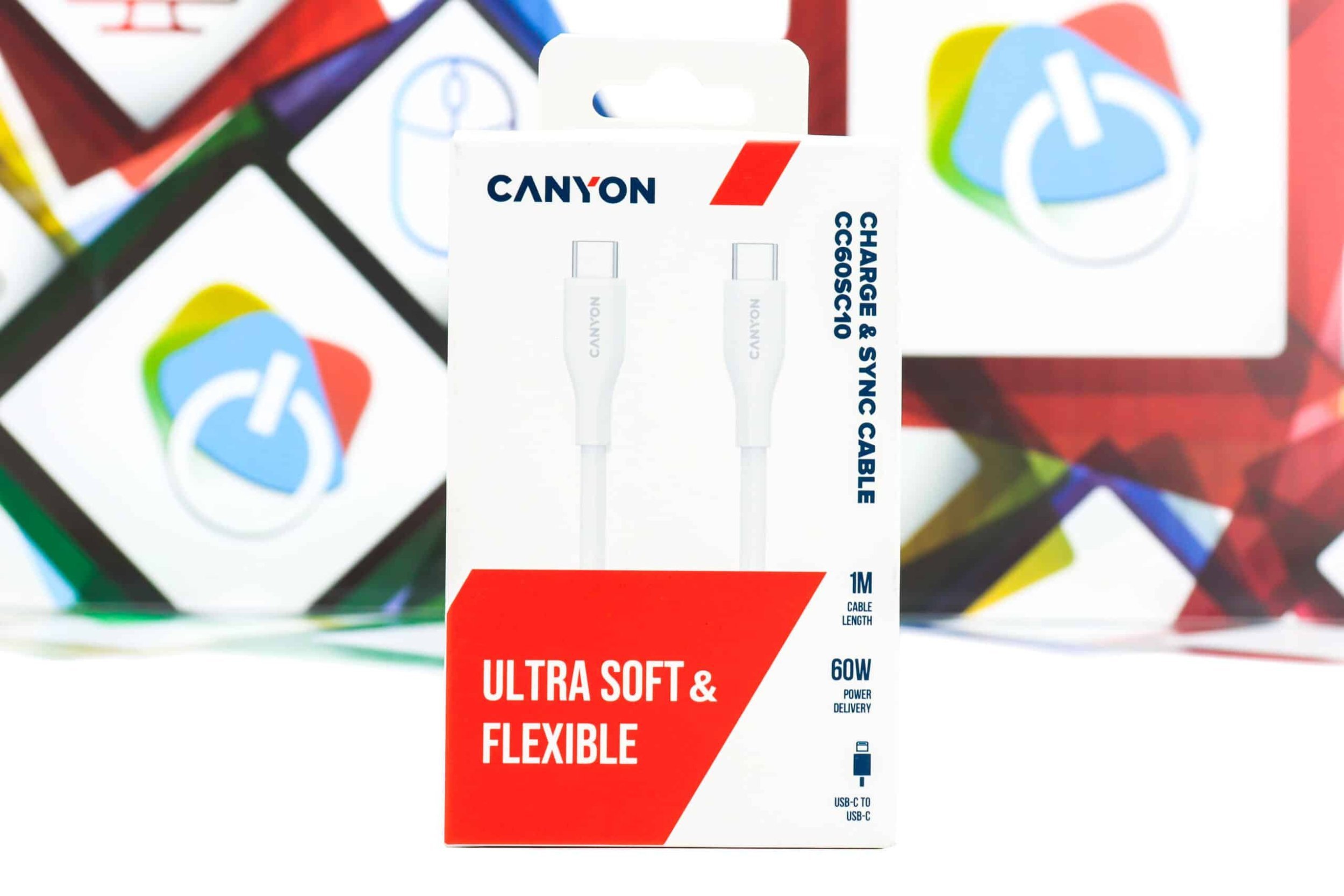 Kabel USB Usams USB-C - USB-C 1 m Biały (CNS-CC60SC10W)