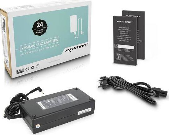 Zasilacz do laptopa Movano 150 W, 1.35 mm, 7.7 A, 19 V (ZZ/AS1977E)