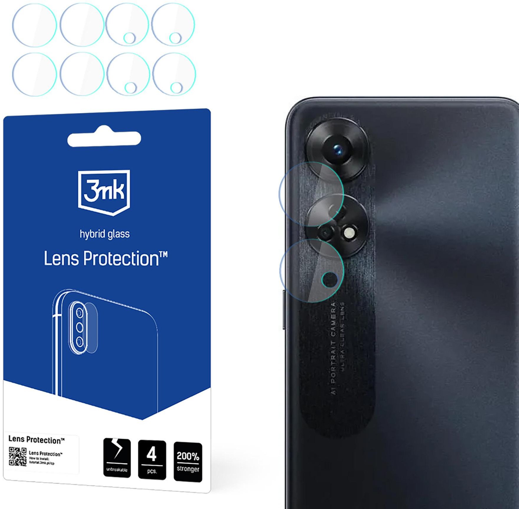 OPPO RENO8 T 5G - 3MK LENS PROTECTION