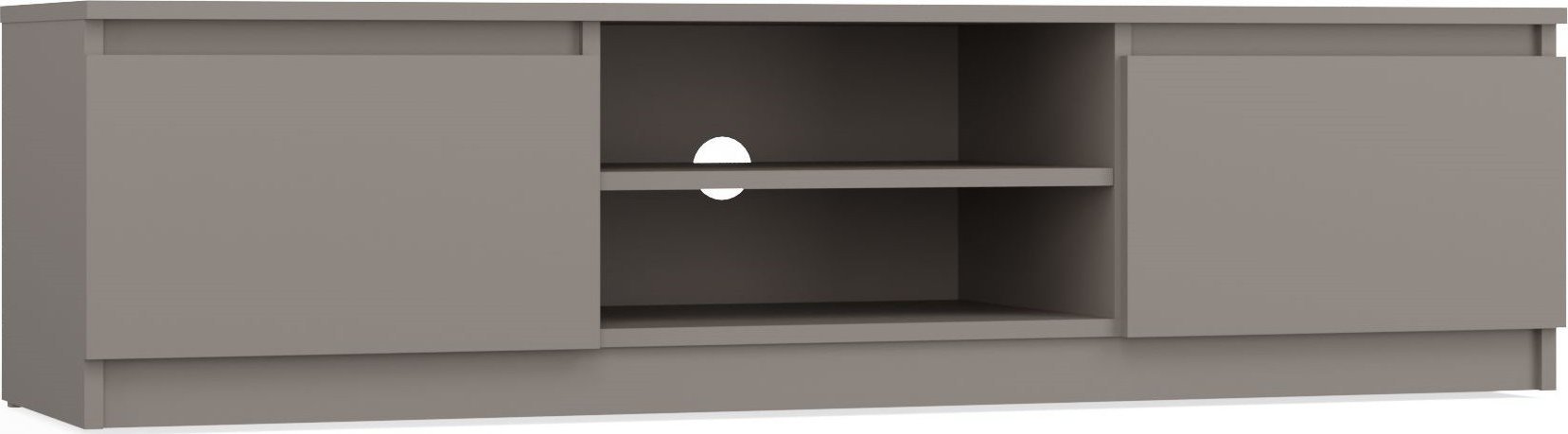 Topeshop STOLIK SZAFKA RTV 140 - GLINA SZARY