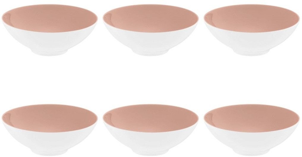 Zestaw 6 miseczek 14,5 cm Seltmann Posh Rose porcelana różowe