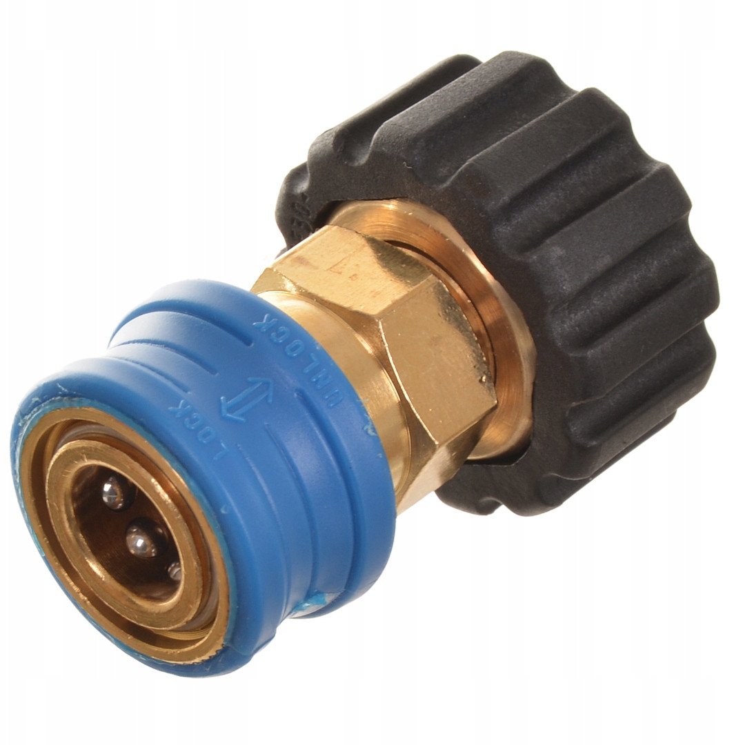 Szybkozłącze gniazdo 1/4 gwint M22 złączka adapter do myjki pistoletu lancy