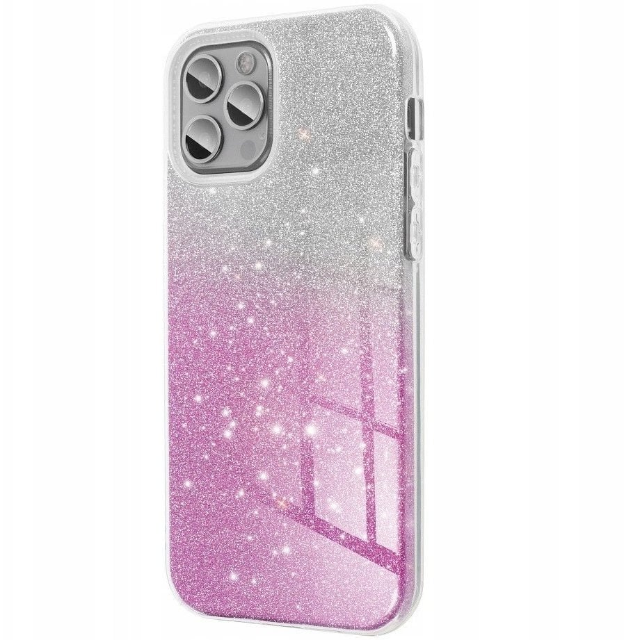 Futerał SHINING do SAMSUNG A17 transparentny różowy