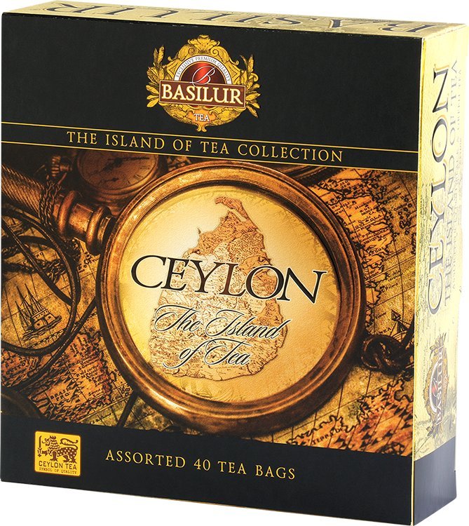 Basilur Basilur ISLAND OF TEA ASSORTED zestaw herbat cejlońskich 4 smaki - w kopertach 40 szt.