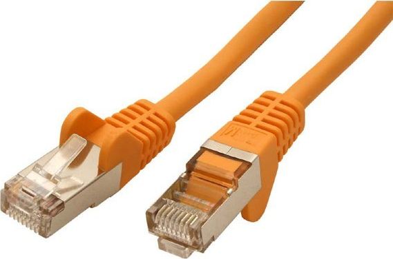 FTP patchcord, Cat.5e, RJ45 M-7,5m, chroniony, żółty, economy