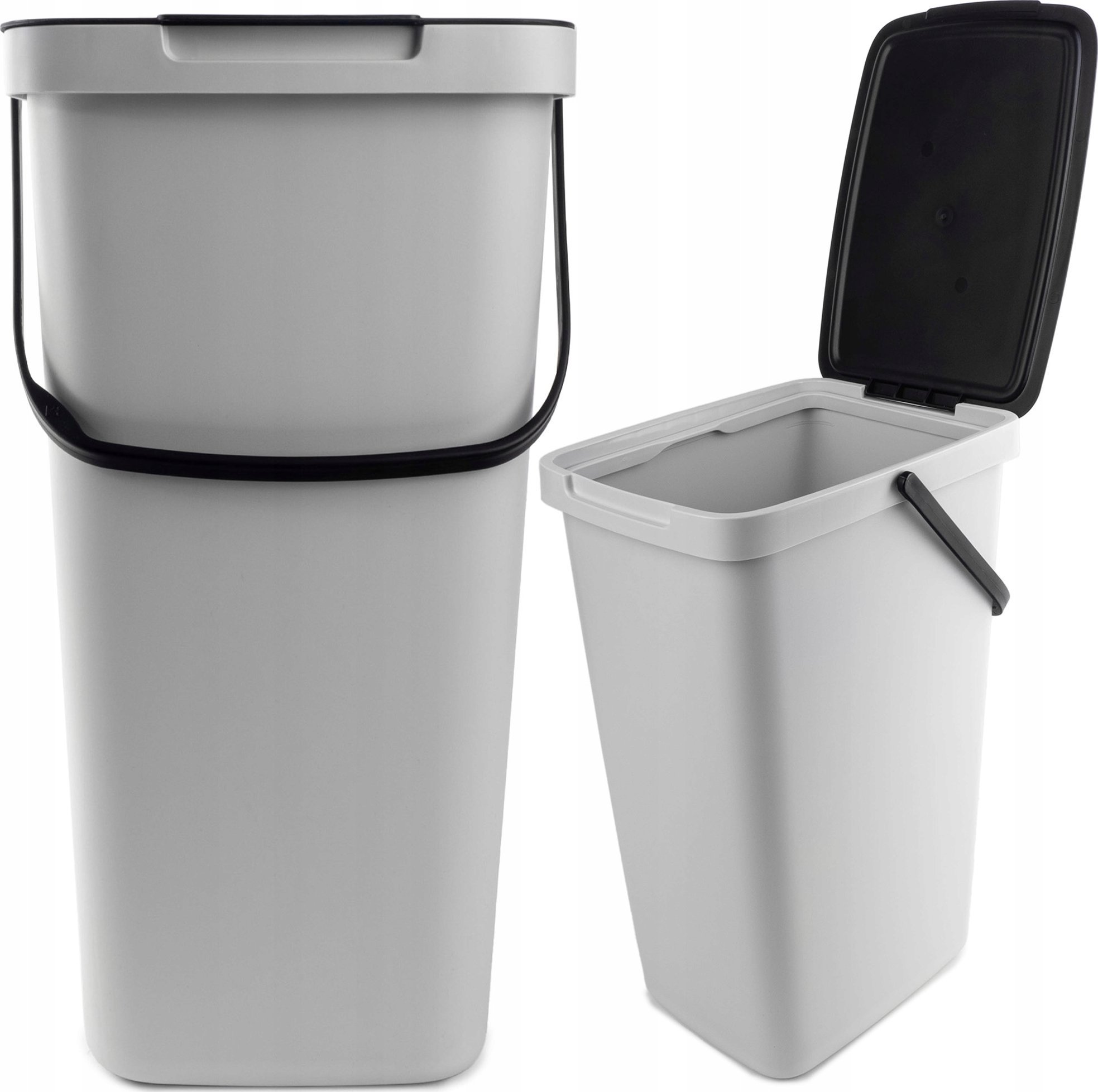 Kosz na śmieci Kadax KADAX Kosz Na Śmieci Pojemnik Na Odpady Z Pokrywą 20L Kubeł Do Segregacji