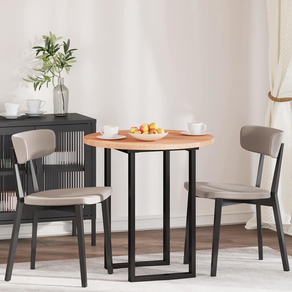 vidaXL Blat stołu Jasnobrązowy 70 x 2.5 cm Solidne drewno dębowe