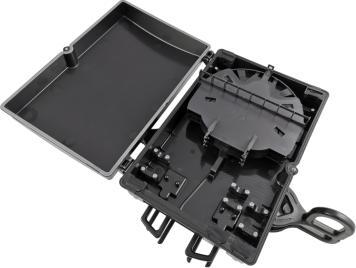 Alantec Mufo-przełącznica światłowodowa słupowo-ścienna, płaska, przelotowa, 48 spawów, IP67 w zestawie zintegrowany stelaż zapasu kabla. (FOM-48K-Z)