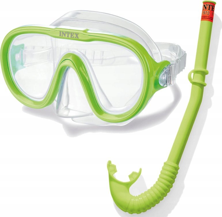 Zestaw do nurkowania zielone okulary z rurką adventure intex 55642