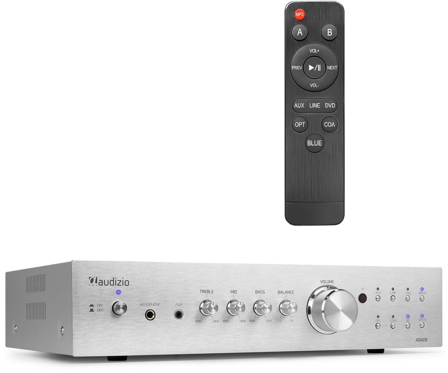 Wzmacniacz HiFi 4x 100W 8 Ohm BT AD420A Audizio one size