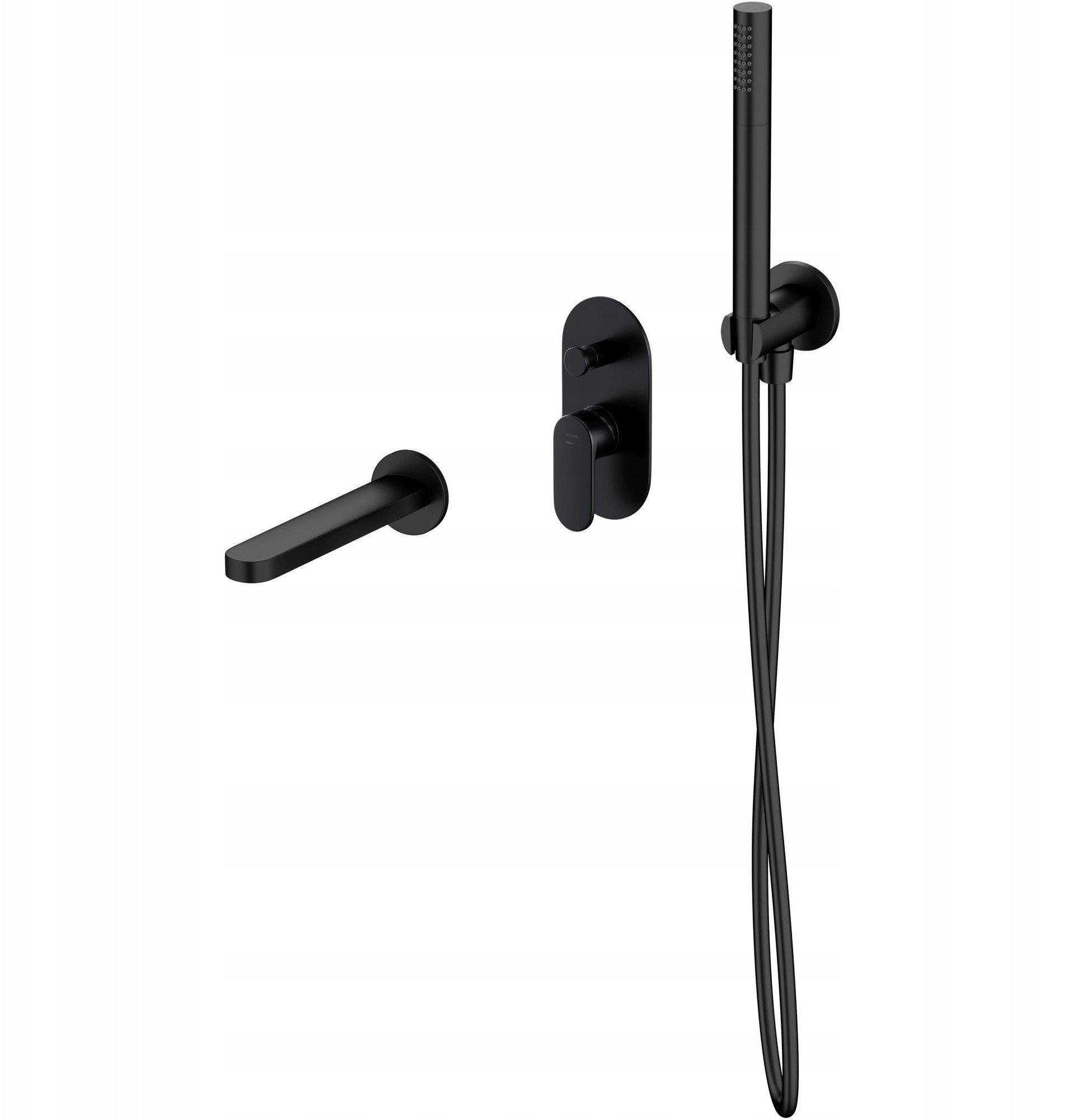 Cersanit SET B732 Zestaw wannowy podtynkowy CREA czarny (S952-042)