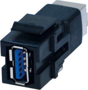 Adapter AV Bachmann BACHMANN Keystone USB 3.0 Coupler A/B Female-Female czarny