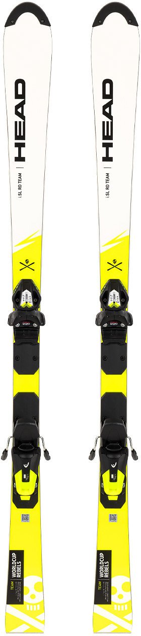 Narty dziecięce slalomowe (komórki) HEAD WORLDCUP REBELS I.SL RD TEAM + wiązania HEAD EVO 9 z GRIP WALK 132 cm
