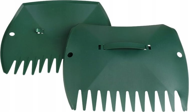 Zestaw 2 dużych zbieraków do zbierania liści i trawy 36x29cm Grabie