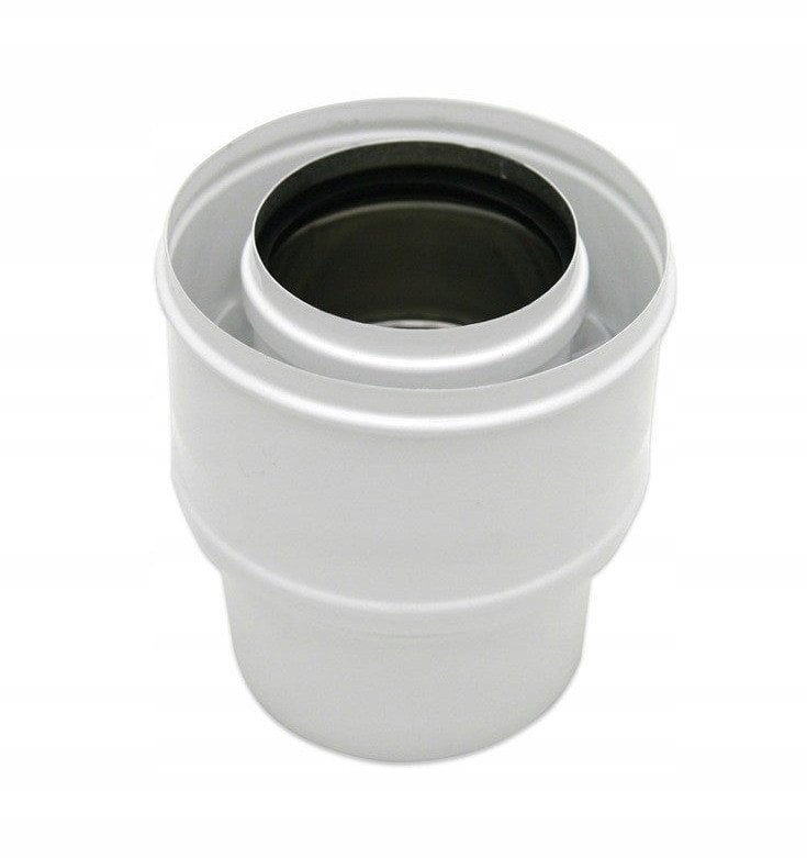 80/125X60/100 TURBO REDUKCJA DWUŚCIENNA BIAŁA// RSK.SX-TD80/125X60/100REDB