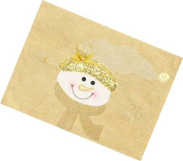 Springos Podkładka na stół świąteczna 48x38cm bałwanek mata UNIWERSALNY