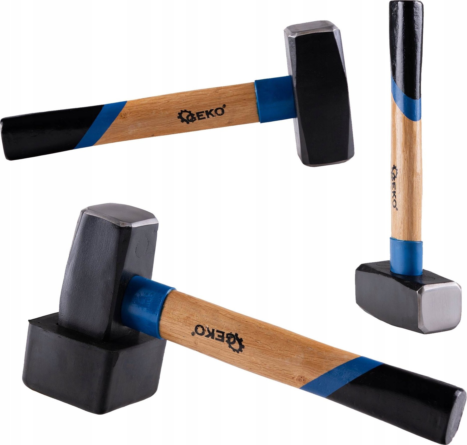 Geko Młotek brukarski z nakładką gumową 1500g (12)