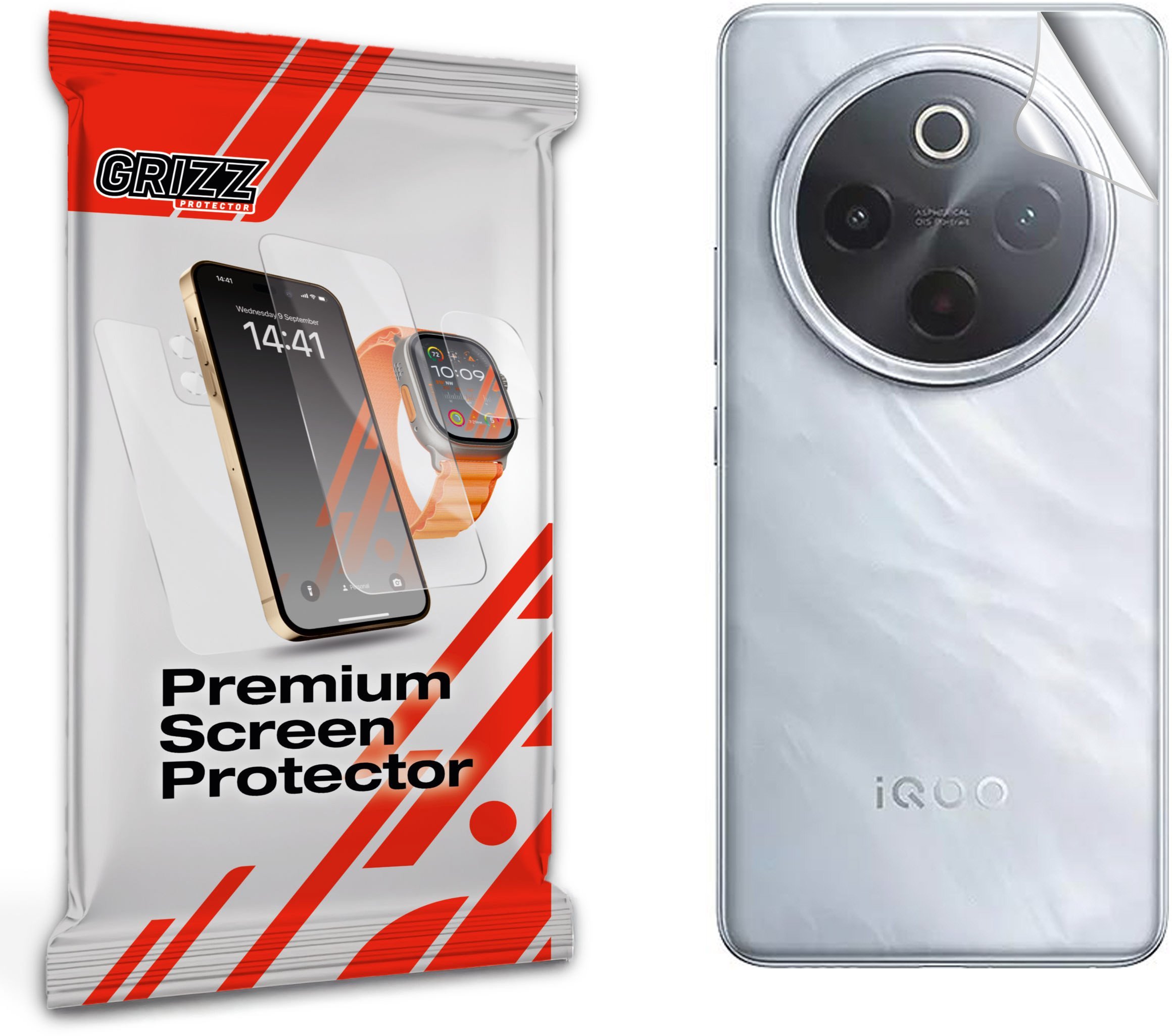 GrizzGlass Folia na tył SatinSkin do Vivo iQOO Z10