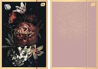 Interdruk TECZKA Z GUMKĄ A4+ SATIN GOLD BLOSSOM[10x50 (opakowanie=10szt) Interdruk TARGI