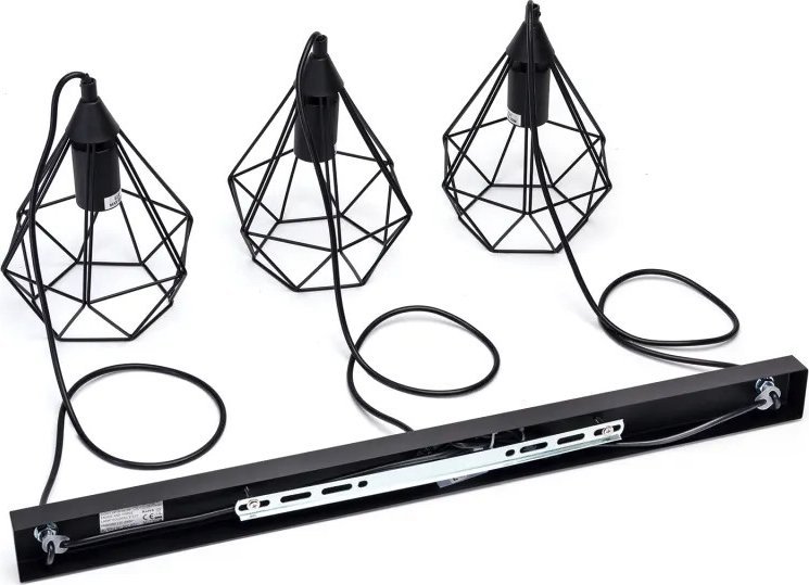 Lampa wisząca Aigostar Żelazna lampa wisząca E27*3 Żelazna lampa wisząca bez źródła światła E27*3