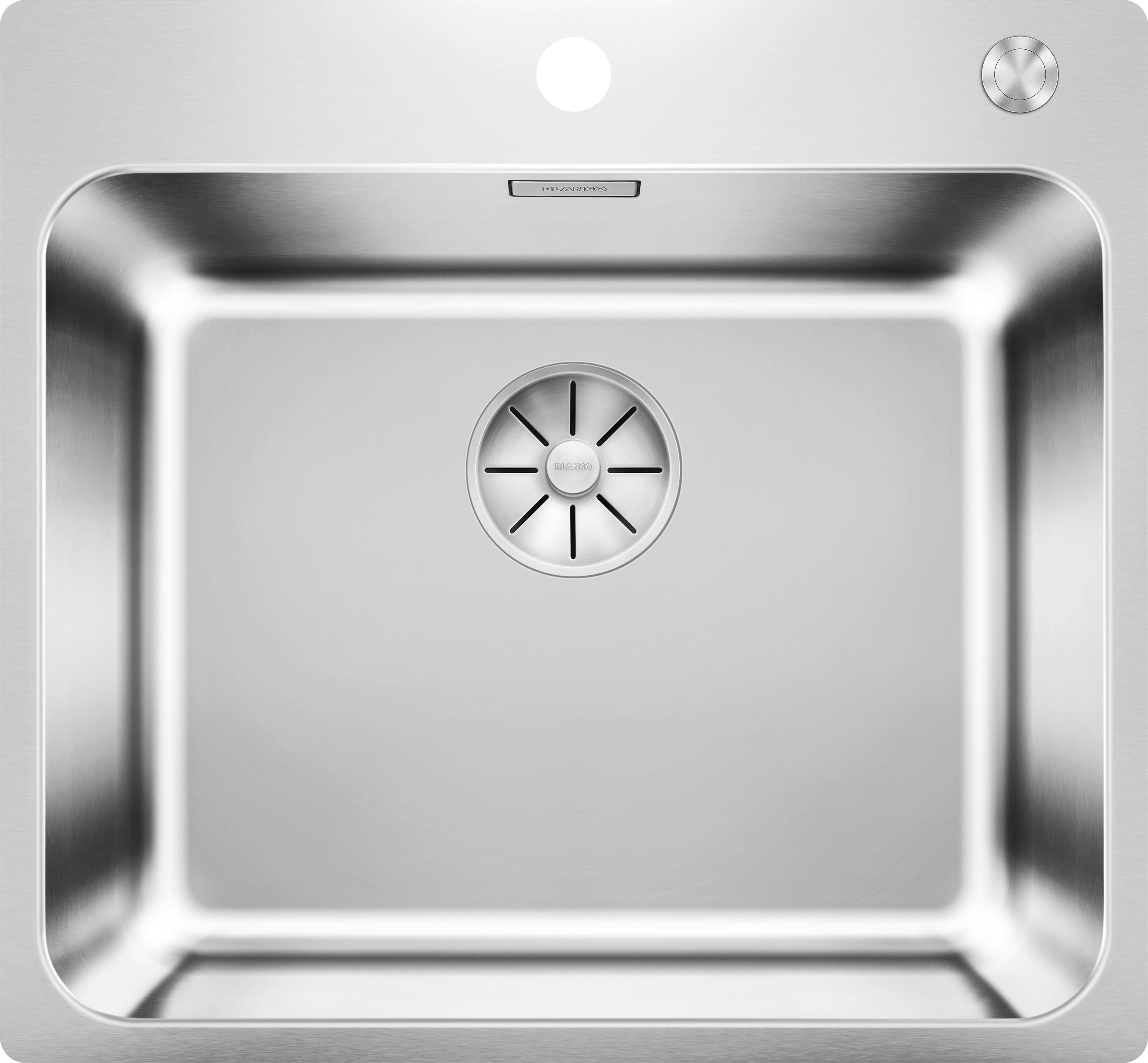 Zlewozmywak Blanco Solis 500-IF/A Stal szczotkowana, korek auto., InFino, PushControl