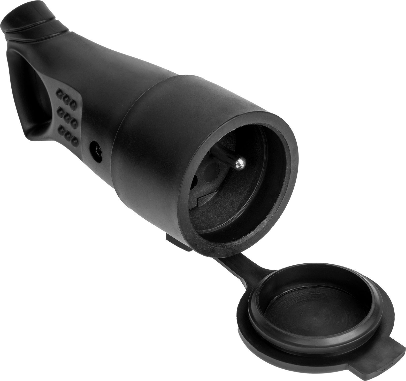 Elgotech Gniazdo bryzgoszczelne z uchwytem i uziemieniem IP44 G-10GU