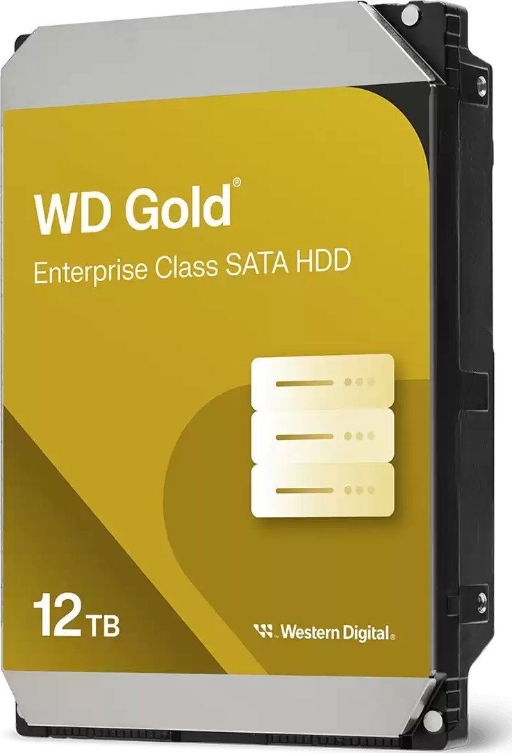 Dysk serwerowy WD Gold 12TB 3.5'' SATA III (6 Gb/s) (WD122KRYZ)