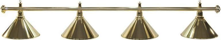 Lampa sufitowa Tournament Champion Lampa bilardowa Elegance 4 klosze złote