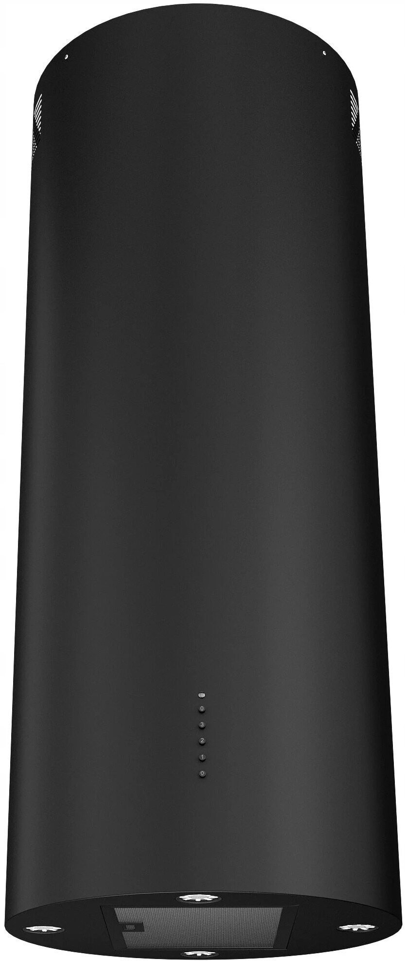 Okap Akpo Okap wyspowy tuba WK-4 ISLA BALMERA SLIM CZARNY MAT T450 M3