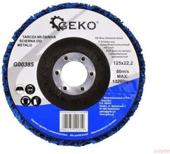 Geko Tarcza ścierna z włókniny 125mm do metalu INOX (G00385)