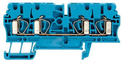 Weidmuller Złączka szynowa 4-przewodowa 2,5mm2 niebieska (1608580000)