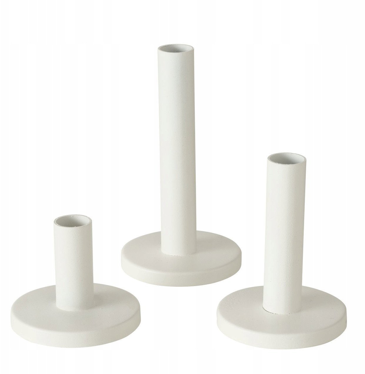 Świecznik metalowy MALKO, 3 sztuki, Ø 9 cm