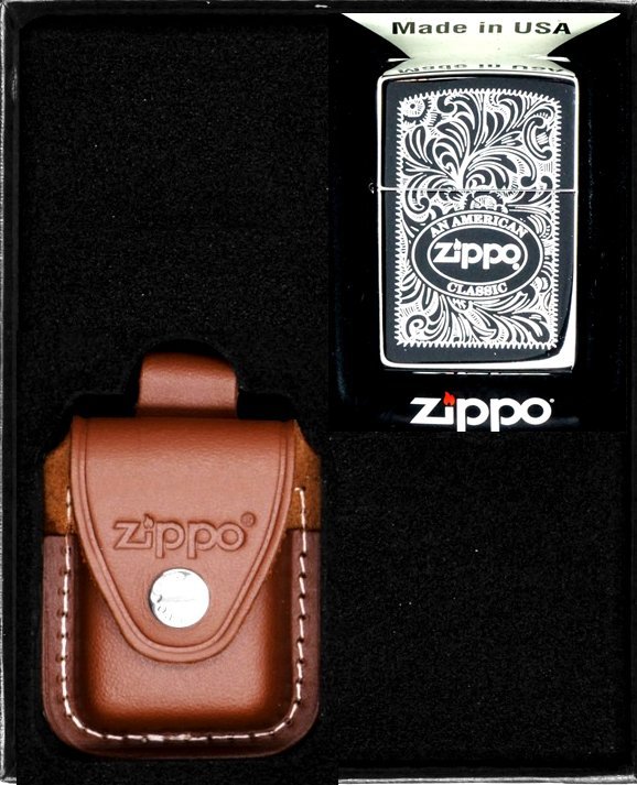 Zestaw ZIPPO Zapalniczka AMERICAN CLASSIC Prezentowy No2