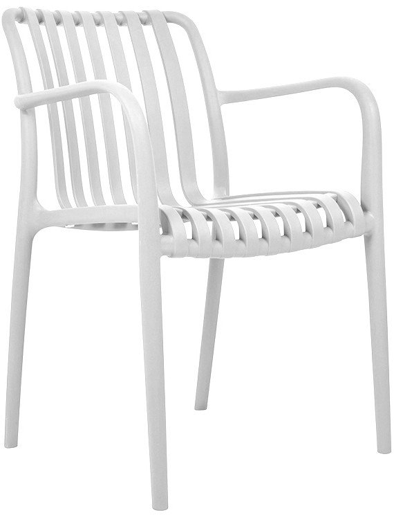 MODESTO krzesło Strips białe - polipropylen