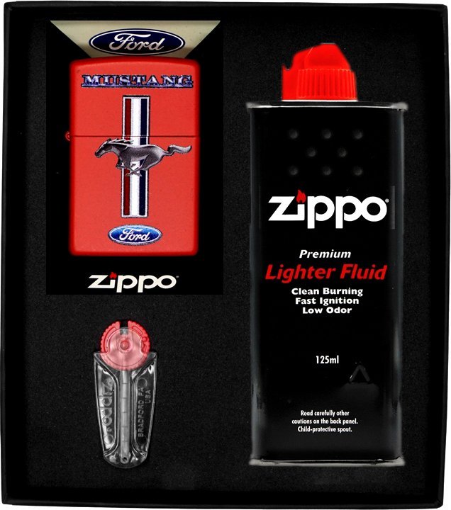 Zestaw ZIPPO Zapalniczka FORD MUSTANG Prezentowy No1