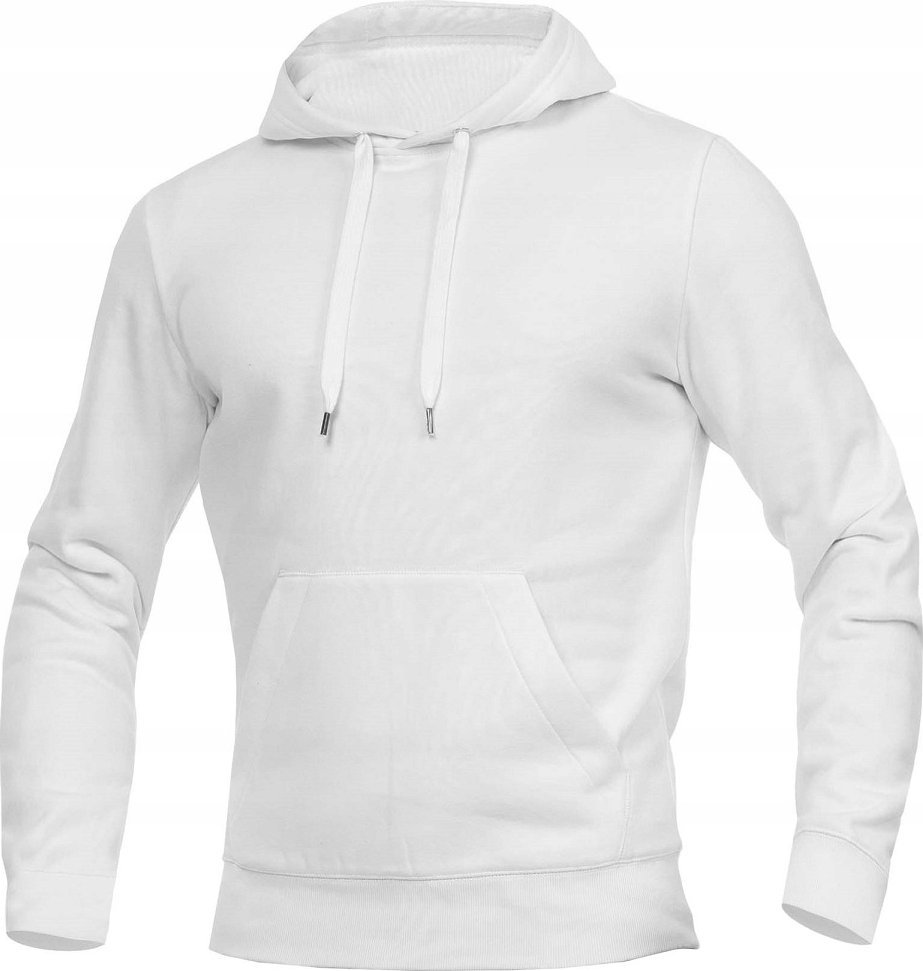 Ardon ARDON RIVARY - Męska bluza kangurek elastyczny śćiągacz pa i rękawy 65 % bawełna, 35 % poliester, 320 g/m2 - biały H6708 4XL