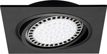 Zumaline BOXY DL 1 Spot 20071-BK (black) 1* GU 10 /AR 111 MAX 15 W aluminium full black