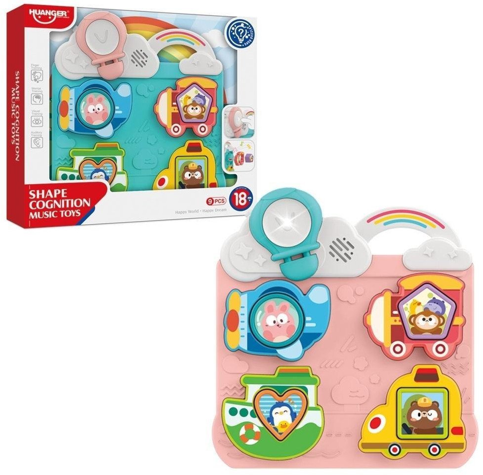 Muzyczny sorter kształtów Pojazdy