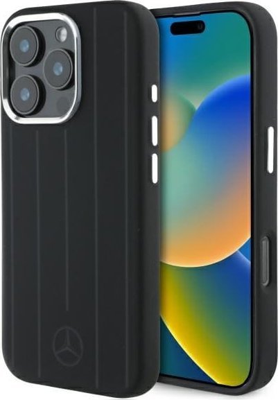 Mercedes Mercedes MEHMP16X23SUVSK iPhone 16 Pro Max 6.9" czarny/black hardcase Silicone Vertical Tonal Stripes MagSafe
