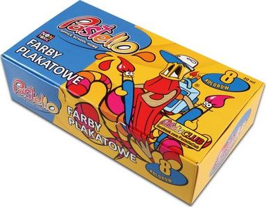 Pastello Farby plakatowe 8 kol. 20 ml PASTELLO Pastello TARGI