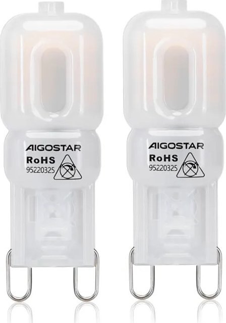 Aigostar Koraliki Lampowe LED Mleczna Biel G9 2W 2 szt. ciepła Koraliki Lampowe LED Mleczna Biel G9 2W 2 szt.