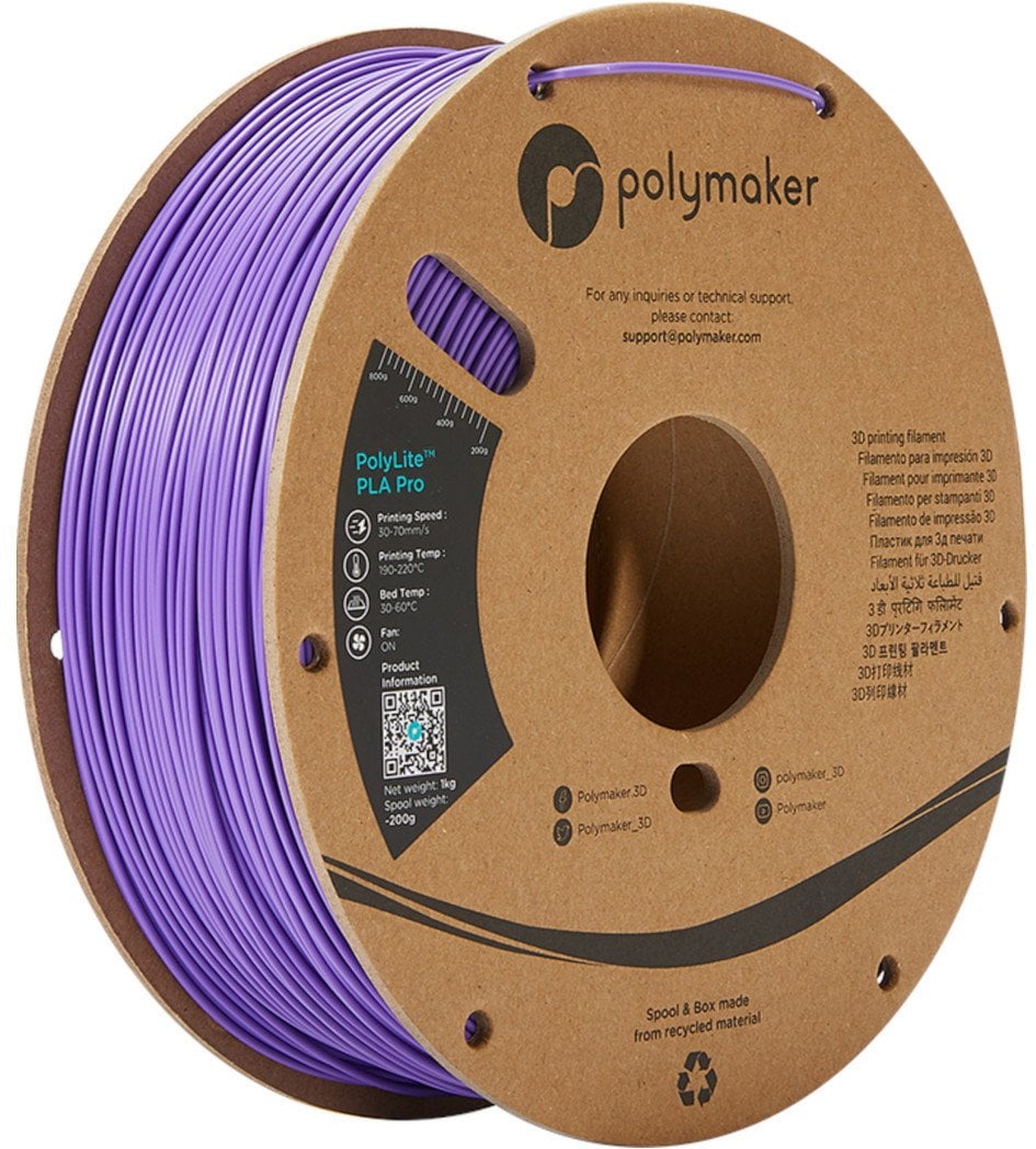 Filament Polymaker PolyLite PLA Pro 1,75mm 1kg - Purple}