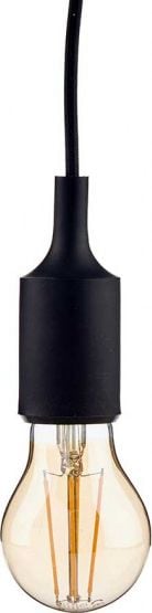 Lampa wisząca oprawka żarówki 9,7 x 12 cm E27 czarna 6-częściowa