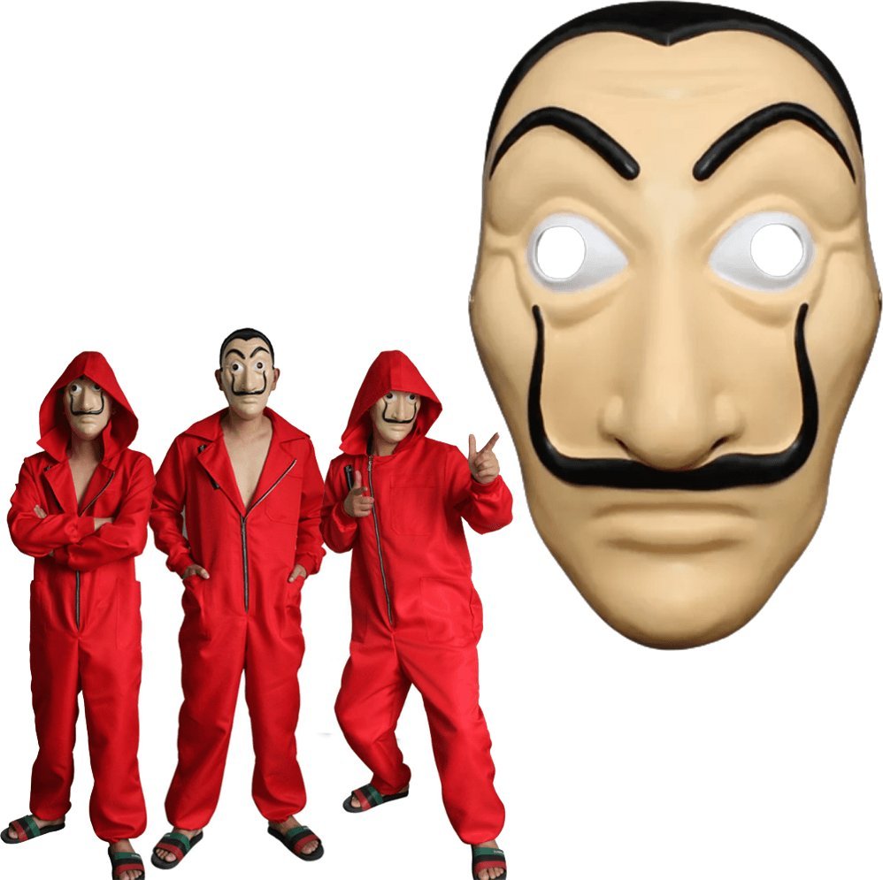 Korbi Maska BELLA CIAO DOM Z PAPIERU LA CASA DE PAPEL