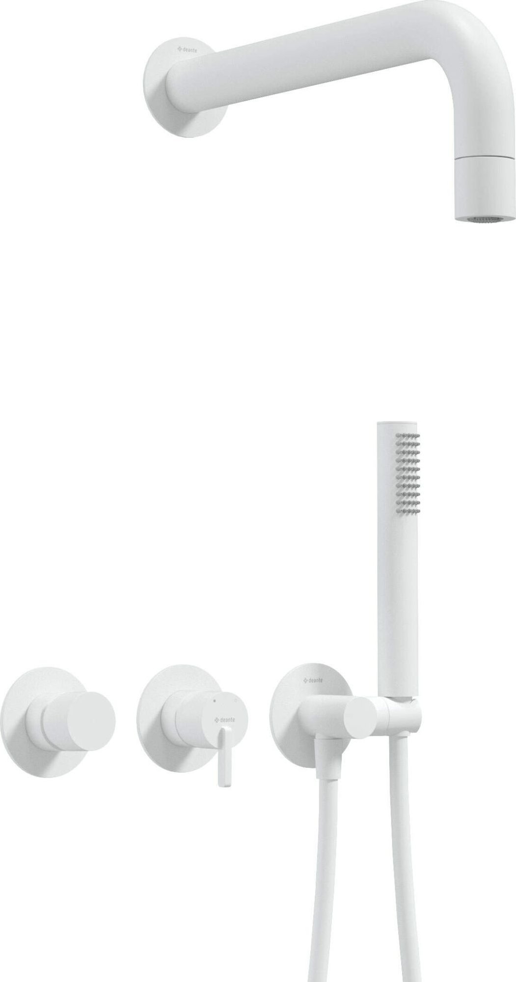 Deante Deante Zestaw prysznicowy podtynkowy z główką prysznicową - z baterią poziomą