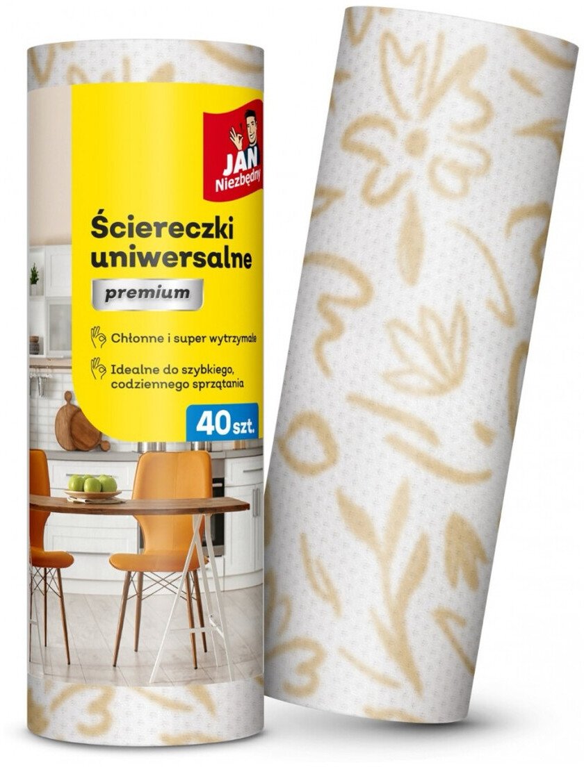 JAN Niezbędny Ściereczki uniwersalne Premium na rolce
